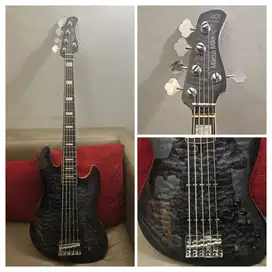 BASS Sire Marcus Miller V9 Swamp Ash 5ST 5-String (2nd Gen) - transpar