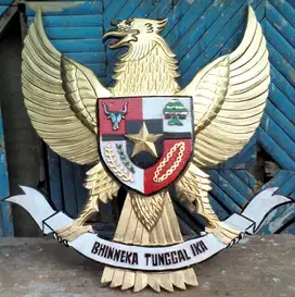 Lambang Garuda Pancasila Ukiran Kayu