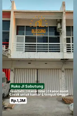 dijual ruko jl sabutung dekat pelabuhan