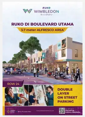 DIJUAL RUKO BOULEVARD WIMBLEDON JABABEKA RESIDENCE