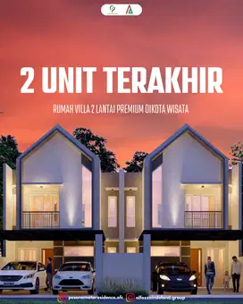 Rumah Villa Modern 2 Lantai Samping Wisata Malang Sky Land View Gunung