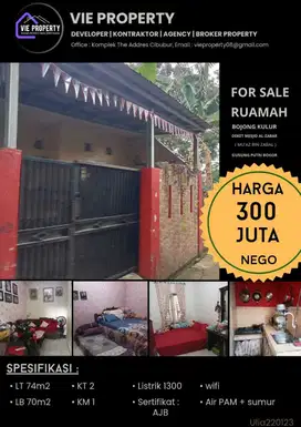 Dijual cepat   Rumah di Bojong Kulur harga masih bisa nego sampe deal.