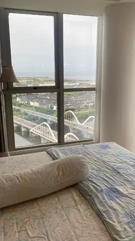 apartemen 2br full furnish dgn view laut dan city light