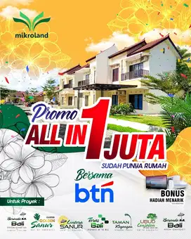 promo kpr 1 jt all in trima kunci taman kyangan