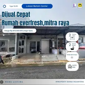 DIJUAL RUMAH SIAP HUNI EVERFRESH MITRA RAYA
