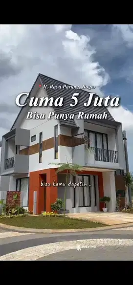 Rumah Parung  Bogor harga mulai 990jt Booking 5jt langsung Akad