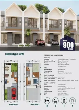 Hunian 2 Lantai Strategis Hemat Biaya Dekat Graha Raya