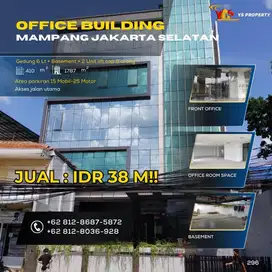 Y296 Gedung Baru 6 Lantai 410 m2 Mampang Jakarta Selatan
