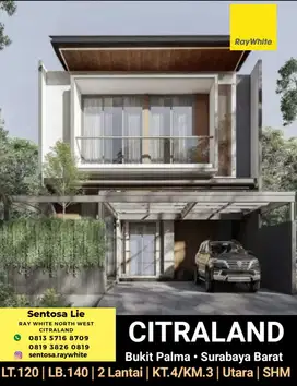 1 Milyar-an Rumah Baru Citraland Bukit Palma dkt North West Lake cland