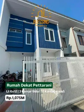 dijual rumah baru dekat pettarani