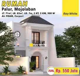 Rumah dalam Cluster di Palur Mojolaban 2 Lantai dkt UNS