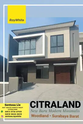Rumah Baru Woodland Citraland JUMBO GRANITE tile Garasi 3 mobil