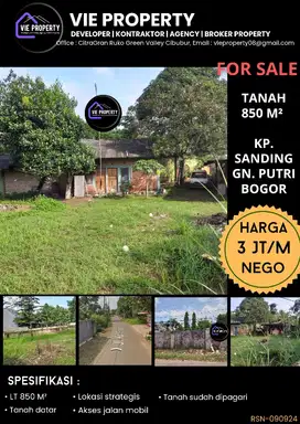 MURAAHH! DIJUAL TANAH DI LOKASI RAMAI DI BOJONG NANGKA GN PUTRI BOGOR