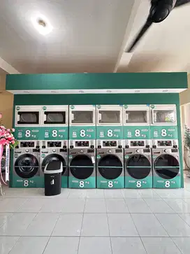 PAKET USAHA LAUNDRY KOIN 4 STACK UPGRADE MESIN