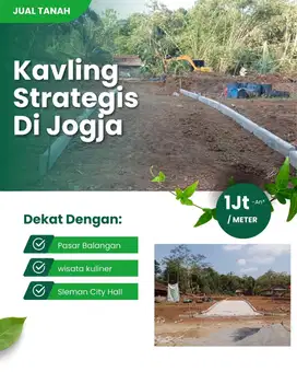 Tanah Dijual  Sleman Jogja Lingkungan Asri