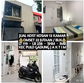JUAL KOS KOST KOSAN KOSTAN DI PULO GADUNG JAKARTA TIMUR