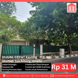 DIJUAL Cepat Kavling di Permata Hijau (Rumah Tua Hitung Tanah)