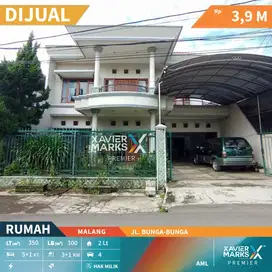Dijual Rumah Dekat Kampus Brawijaya di Jl Bunga-bunga Malang