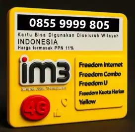 Kartu Perdana Nomor Cantik iM3 Indosat