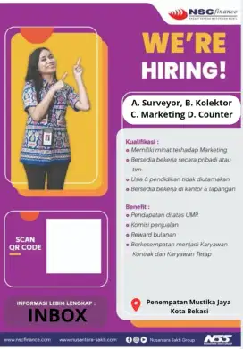 Lowongan kerja nsc finance