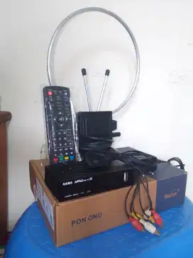 STB TV SETOPBOX MATRIX APPLE FULLSET DAN ANTENA INDOOR