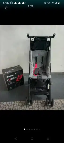 Dijual PL pockit like new,free alas stroller moon n tale