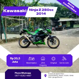Kawasaki ninja Z 250cc non abs Tahun 2014