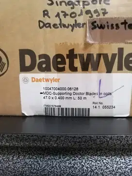 Pisau Printing Doctor Blades Daetwyler Pisau Tinta Percetakan