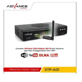 Stb box tv digital antena advance