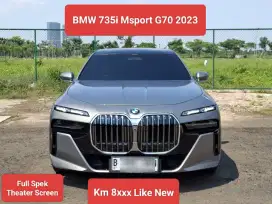 BMW 735i M Sport G70 2023 Full Spek Theater Screen