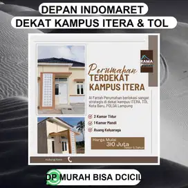 PERUMAHAN KAMPUS ITERA DEPAN INDOMARET