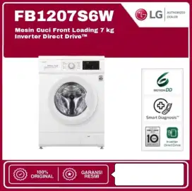 Mesin Cuci LG 7 KG Front Loading FB1207S6W