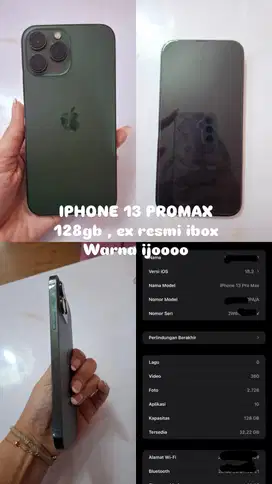 Iphone 13 promax 128gb ibox