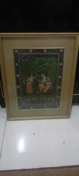 Lukisan Dewa Krisna diatas kain