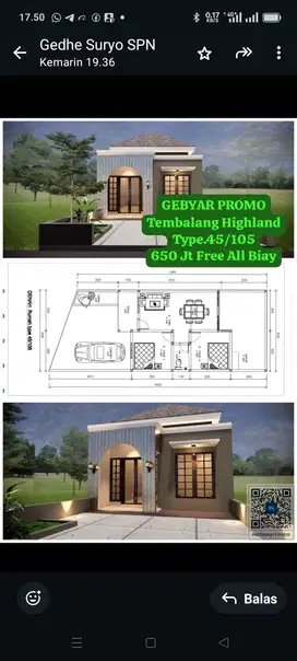 Dijual Rumah Baru di Tembalang