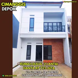 Rumah Dijual Di Cimanggis Depok Murah 2 Lantai Hanya 725 Juta Tanpa DP