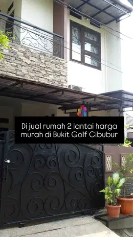 Di jual rumah 2 lantai harga murah di Bukit Golf Cibubur