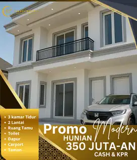 Promo hunian 2 lantai 3 kamar terlaris tahap 7 mulai dari 350 jutaan