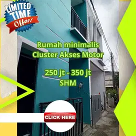 Jual rumah 2 lantai di jagakarsa Jaksel harga 350 juta SHM akses motor