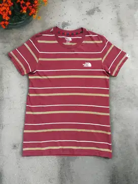 The North Face Striped T-Shirt (Kaos Brand/Colorblock Tee/Kaos Salur)