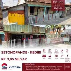 DIJUAL Rumah Posisi Hook di Setono Pande Kota Kediri Terdiri 3 Rumah
