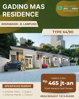 RUMAH GADING MAS RESIDENCE KEDAMAIAN