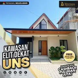 Hunian Skandinavian, 2 Menit ke Pasar dan Sekolah, 7 Menit ke UNS