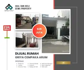 Jual rumah 500 jutaan di Komplek Griya Cempaka Arum Cimencrang Bandung