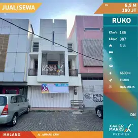 Dijual Ruko Strategis 3 Lantai Di Jalan Ahmad Yani Blimbing Malang(627