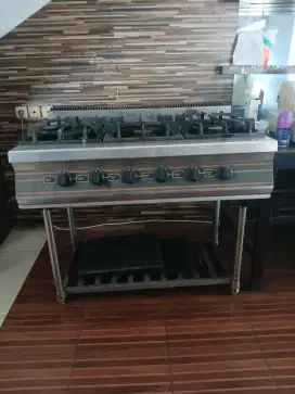 Kompor 6 Tungku Open Burner with stand