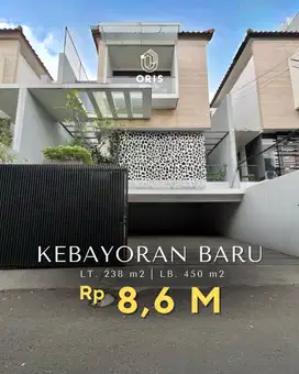 Turun Harga Rumah Modern Minimalist di Kebayoran Baru Jakarta Selatan