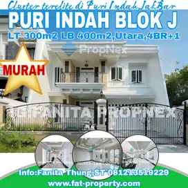 Dijual rumah mewah di Puri Indah blok J,JakBar LT 300m2 LB 400m2