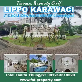 dijual rumah mewah di Tmn Beverly Golf,Lippo Karawaci LT512m2 LB 600m2