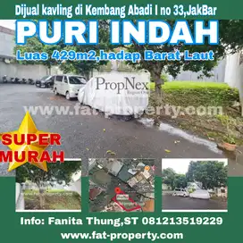 Dijual kavling di Puri Indah A1 no 33,JakBar luas 429m2